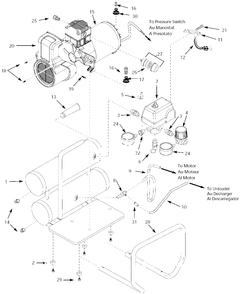 Part Location Diagram of GA016303AJ Campbell Hausfeld Gauge